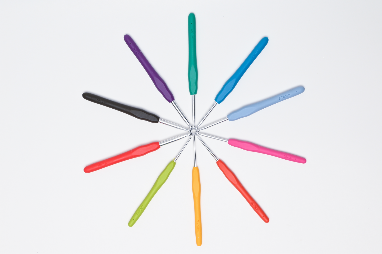 lelulim ™ Crochet Hooks, 10 Pieces.