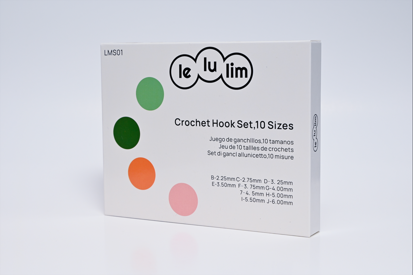 lelulim ™ Crochet Hooks, 10 Pieces.